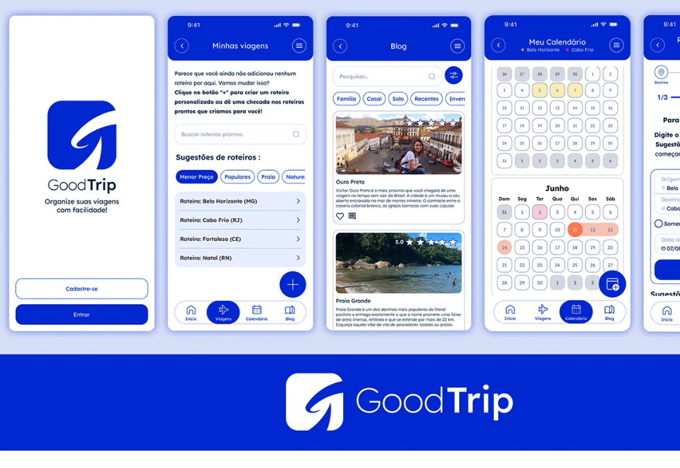 GoodTrip — app de organização de viagens